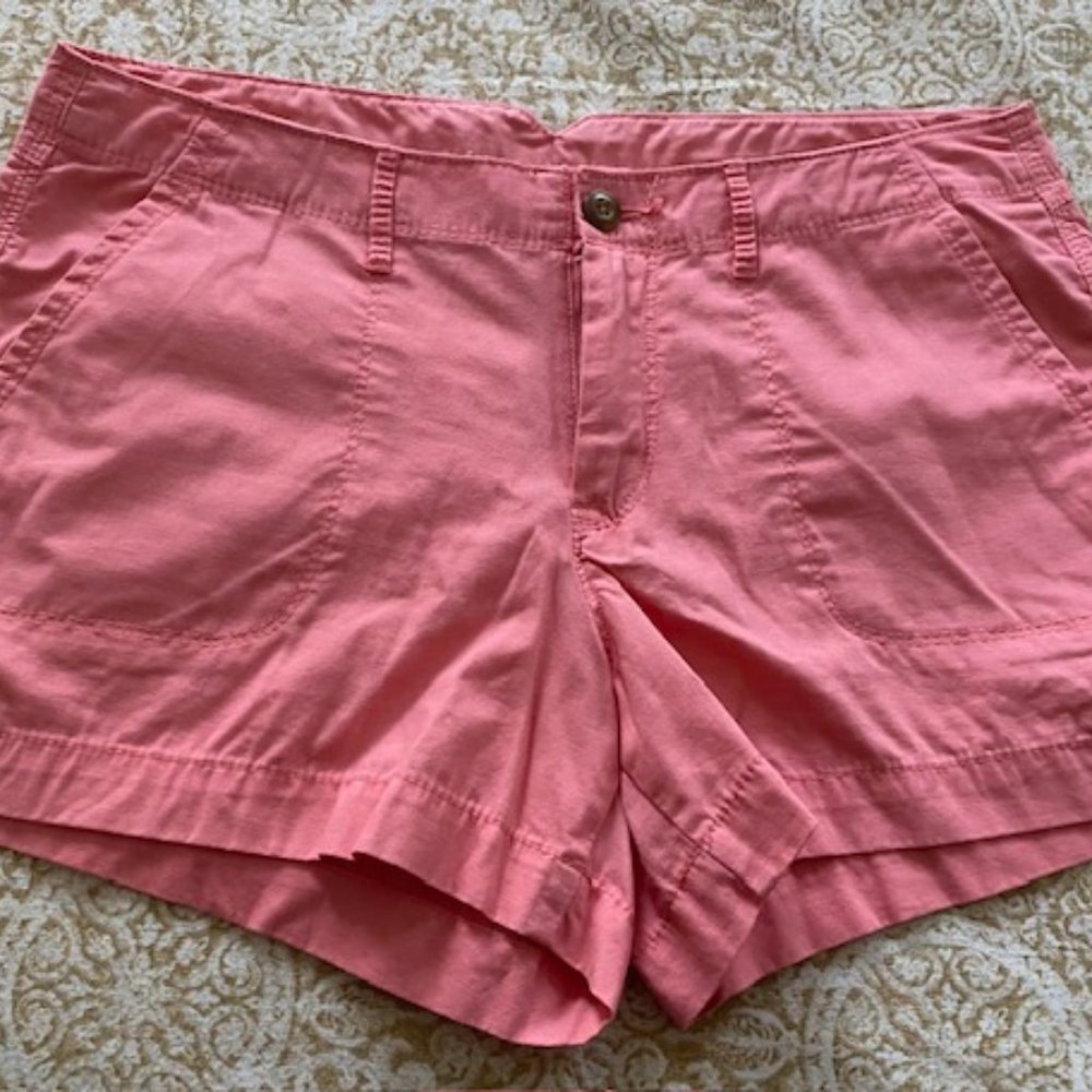 Old Navy , cotton, orange high waisted short shorts